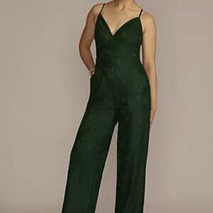 Lace V Neck Jumpsuit